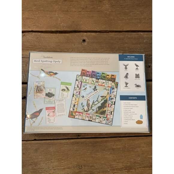 Audubon Bird Spotting Opoly Collectors Edition Monopoly Game NEW SEALED 1 - Picture 3 of 5